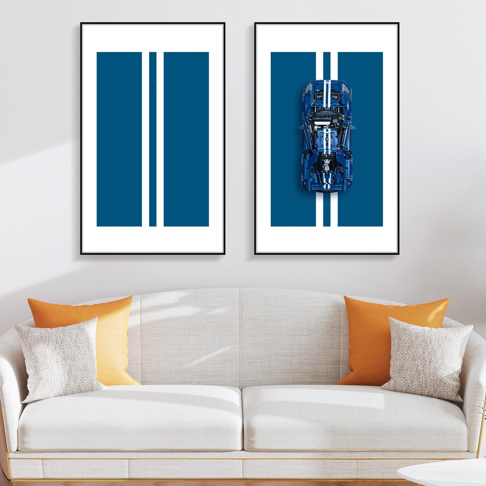 Pannello da parete per Lego Technic Ford GT 42154, supporto da parete per auto Lego, idea regalo per gli appassionati di Lego, decorazione per la casa (solo pannello da parete)