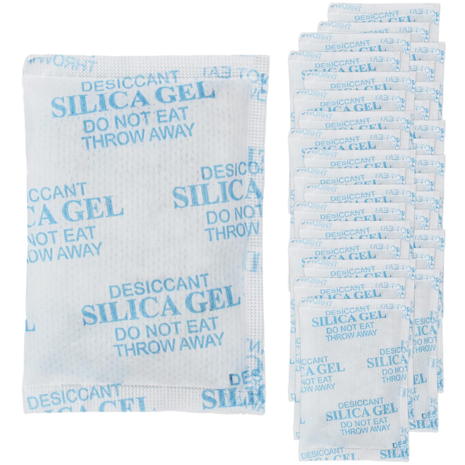10 g x 30 Paquetes Gel de Sílice Desecante Bolsitas Desecante,Sobres Sílica Gel,Bolitas Desecantes,Transparente,para Antihumedad Armarios,Coches,Zapatos