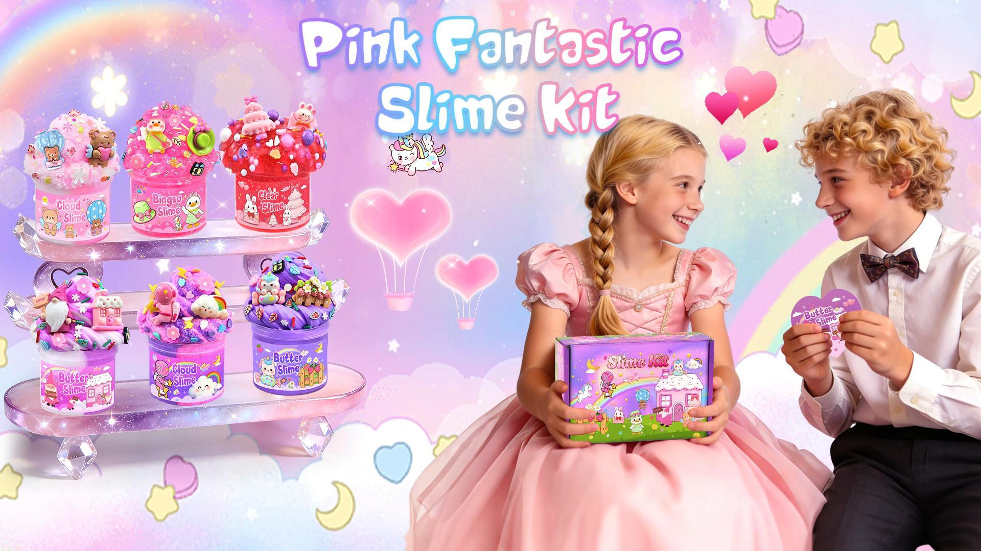 【新品未使用】　soor ploom Angel Tee 4y Cloud Amazon.com: LAWOHO 6 Pack Pink Slime, Cloud Slime Kit for Girls