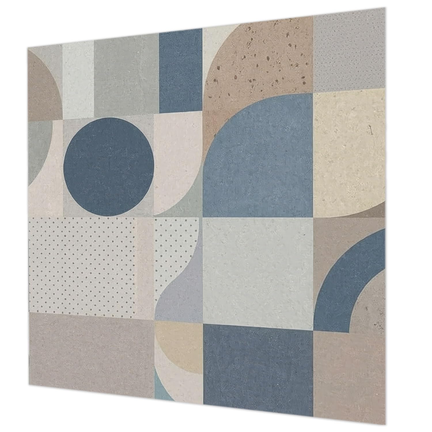 Revêtement mural intissé 250x250 cm mosaïque géométrique pour salon