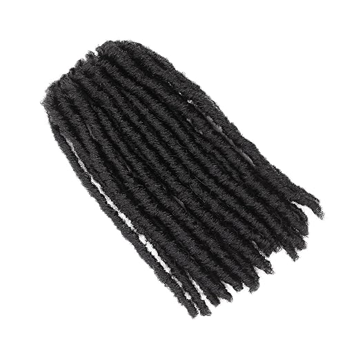 Miniatura 8 de WIGER Extensiones de cabello sintético de ganchillo de 120 hebras, extensiones de cabello suave pretrenzado de 8 pulgadas, trenzas de ganchillo