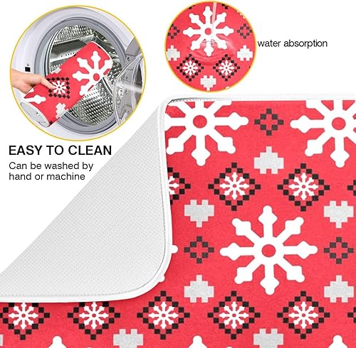 Vista 339 de Tapete de secado de platos de mariposas botánicas para encimera de cocina, almohadilla de secado de microfibra absorbente, grande, 18 x 24 pulgadas