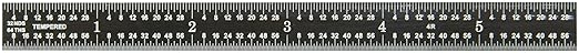 Fowler 52-297-006 Flexible Black Steel EZ Read Rule, 6