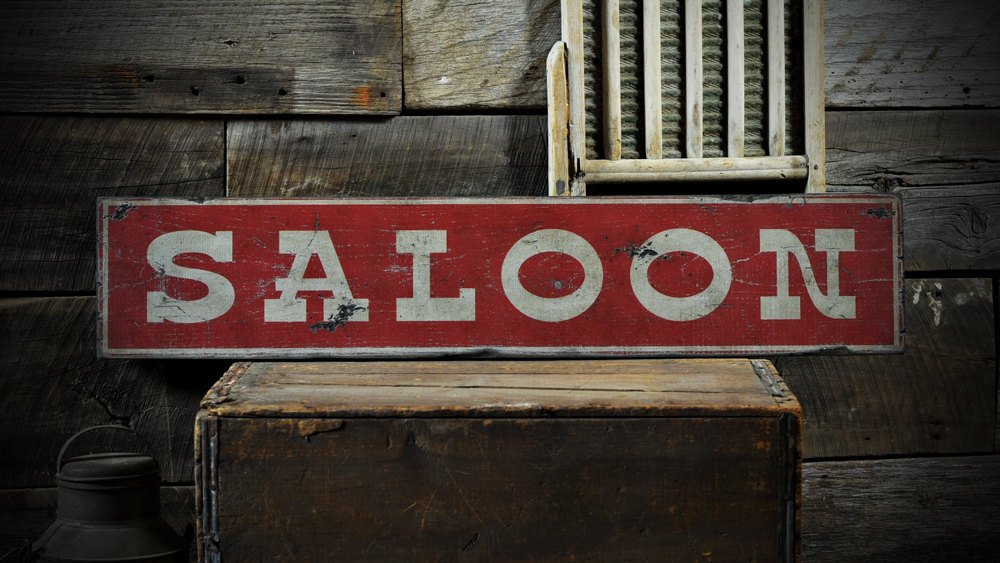 Fprqlyze Saloon Sign, Saloon Decor, Old Saloon Sign, Western Saloon Sign, Old West Saloon Signs, Rustic Wall Hanging Decer Vintage Wooden Decorations