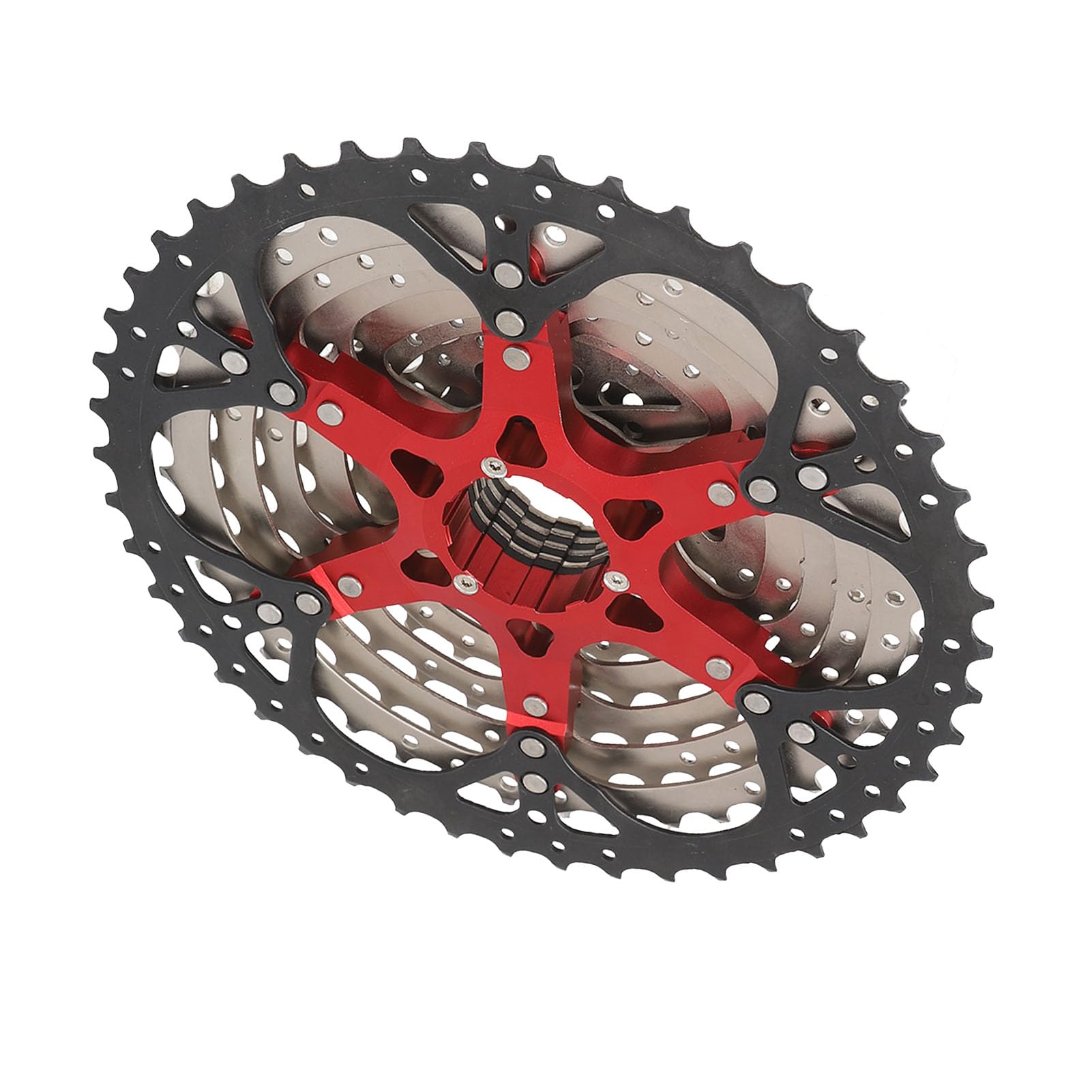 10-biegowa Kaseta Rowerowa ze Stopu Aluminium, Bezgłośna Konstrukcja do Roweru Elektrycznego 12-46T z Płynnym Obrotem