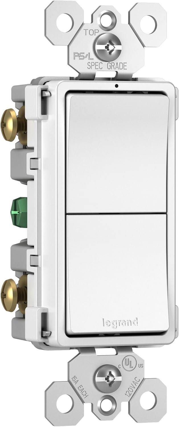 Legrand radiant 15 Amp Combination Switches, Rocker Wall ...