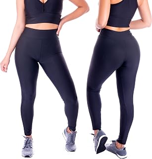 Calça Legging Forrada Inverno Cintura Alta Veludo Flanelada