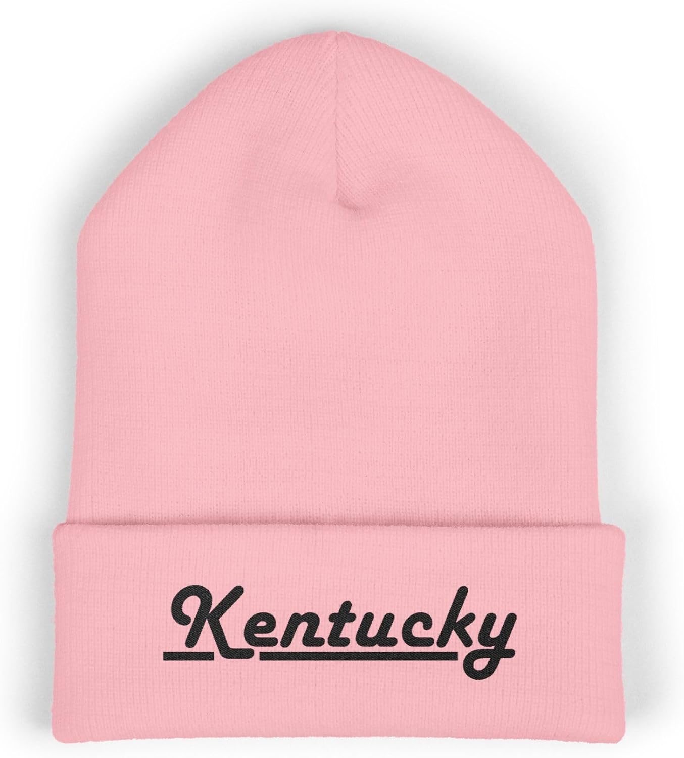 Premium Classic Cuffed Beanie Hat 'Kentucky' with Embroidery Message