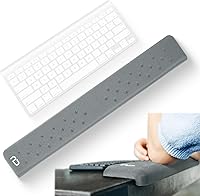 Vista 8 de EdgeRest PostureUp Reposabrazos en forma de L para escritorio largo, soporte de confort para codo, antebrazo y muñeca para borde de mesa