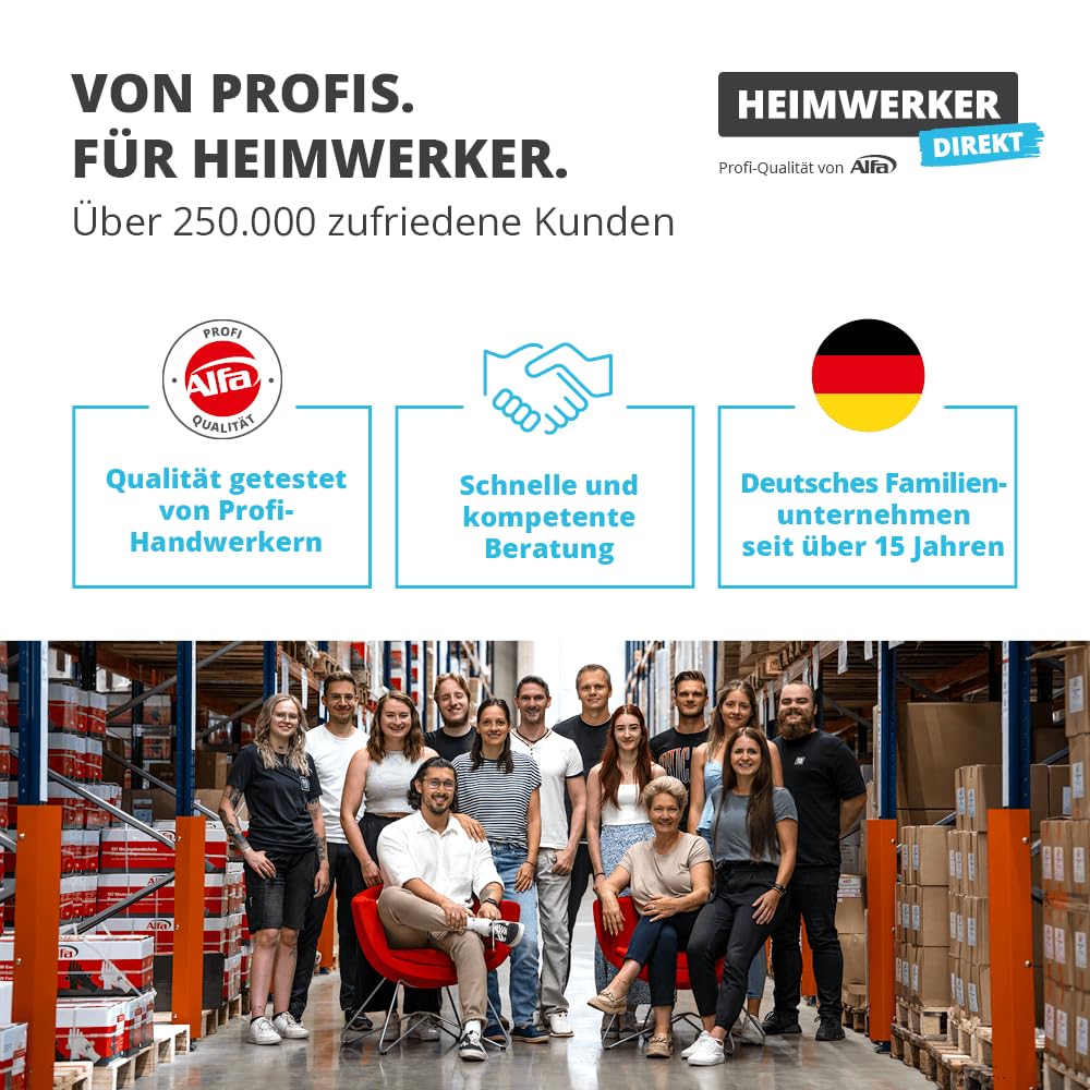 Alfa Teichvlies 300 g/m² Schutzvlies 1 m x 50 m – Schutzvlies (50 m²) | Profi-Qualität – Zum Schutz von Teichfolien gegen Beschädigungen - Unterlage für Pools – 100% Recyclingmaterial
