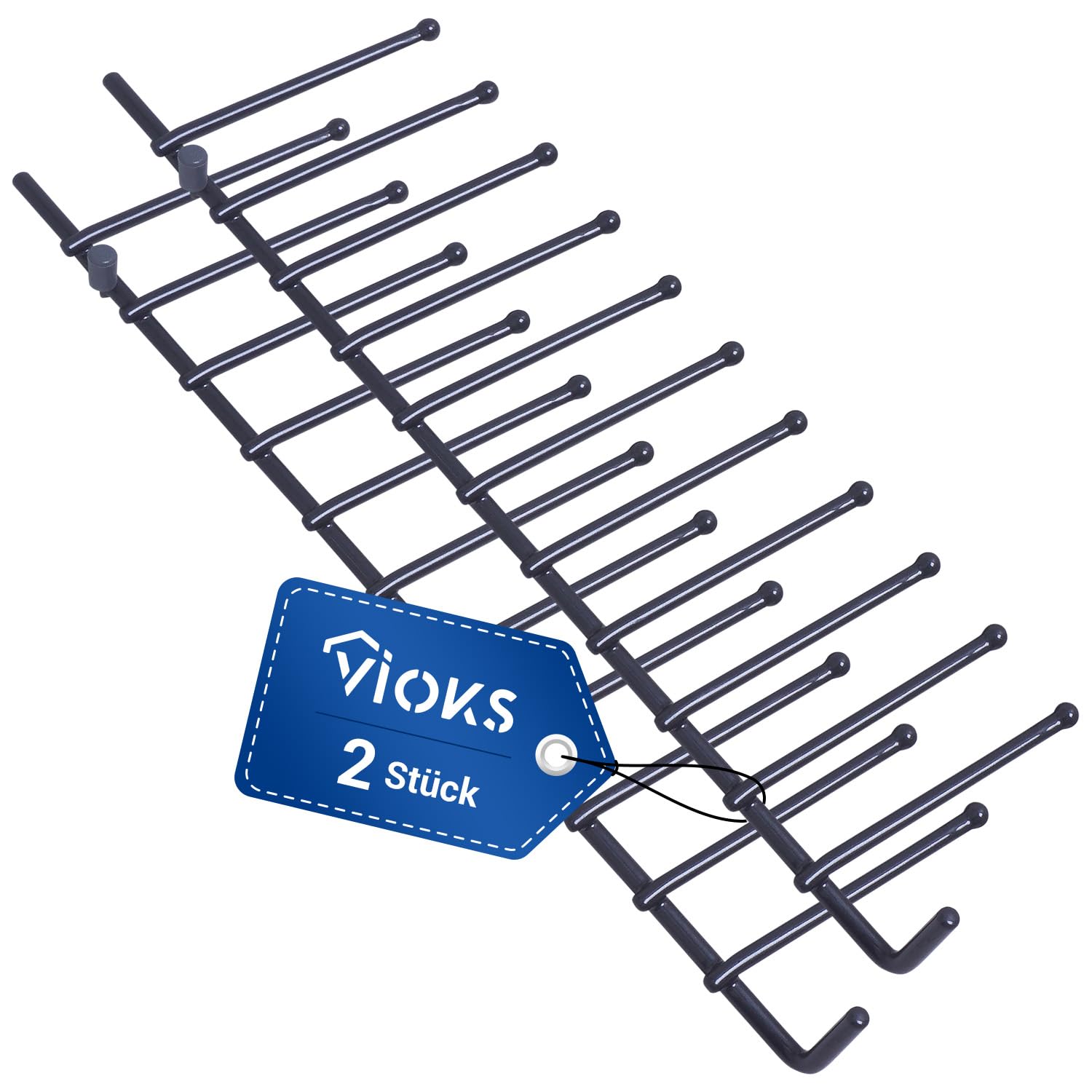 VIOKS Insert de panier supérieur, lot de 2, remplacement pour série d'épines pliantes Siemens Bosch 12004140, 240 x 63 mm, pour assiettes et rangées d'épines pliantes