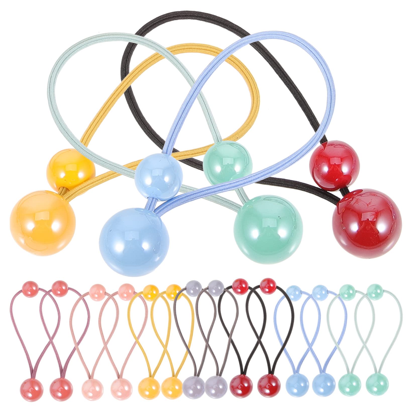 Healeved 56piezas De Pelo Elásticas Para Niñas Bolitas Accesorios Coloridos Para Coletas y Peinados Para Fiesta y