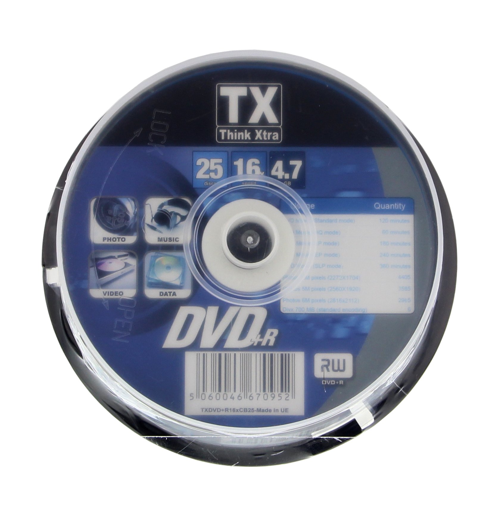 DVD + R 4.7 Go – Lot de 25