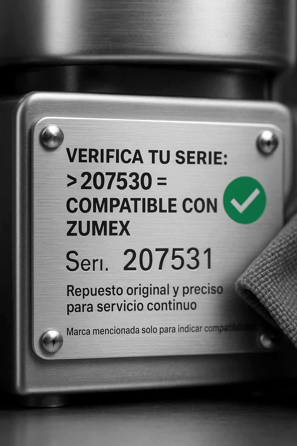CubetasGastronorm ® Cuña Extractora Derecha Para Exprimidor S3300010:02 compatible con Zumex Accesorio Profesional Repuesto Original Alta Resistencia Fácil Limpieza Hostelería Repuesto Técnico Preciso