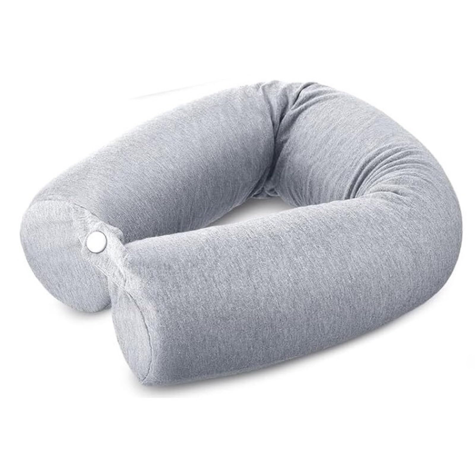 Oreiller de voyage torsadé en coton pour dormir en avion et train