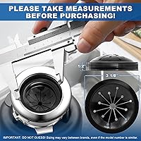 Vista 2 de Protector contra Salpicaduras para Triturador de Basura, Deflector de Fregadero, Accesorios de Repuestos para Triturador de Desechos de Alimentos