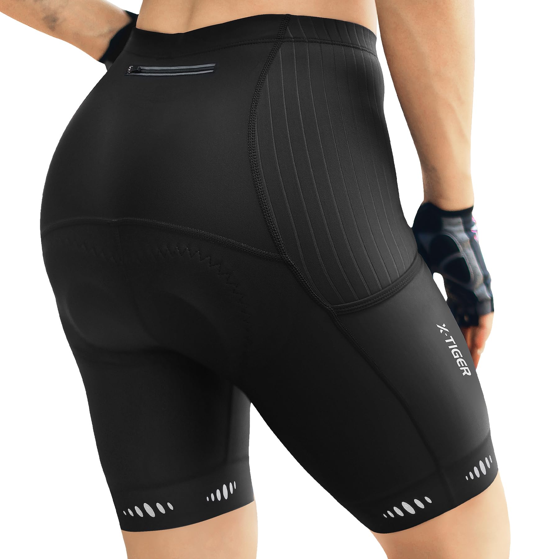 X-TIGER Radlerhose Damen mit 5D-Sitzpolster