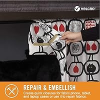 Vista 2 de Cinta adhesiva para tejidos de la marca Velcro Brand, sin necesidad de costura, Beige