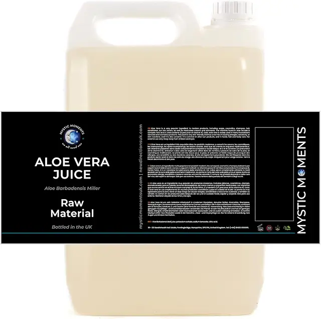 Mystic Moments 100% Pure Aloe Vera Juice - 5 Litre Bottle