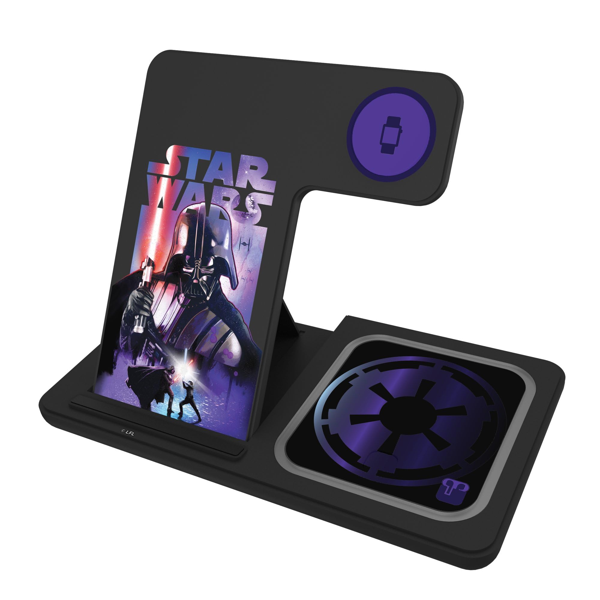 Star Wars Darth Vader Portrait Collage 15-Watt 3 in 1 Charging Station [Lord, Dark Lord, Helmet, Sith, Skywalker, Anakin]
