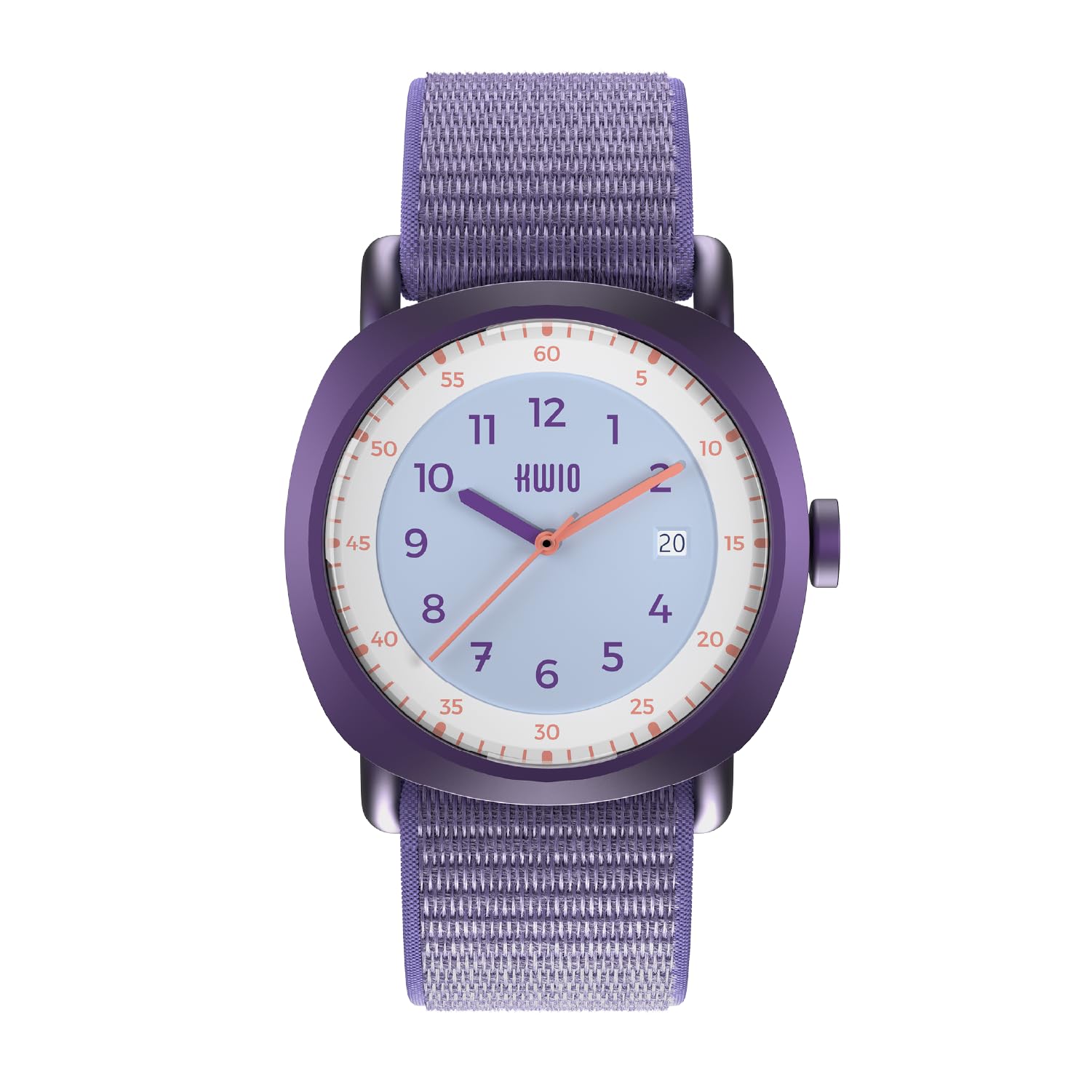 KWIO - Reloj infantil Takk I Reloj de pulsera analógico para niños y niñas de 32 mm I Movimiento de cuarzo y caja de acero inoxidable I Correa de fácil de cambiar I Resistente al agua hasta 5 ATM