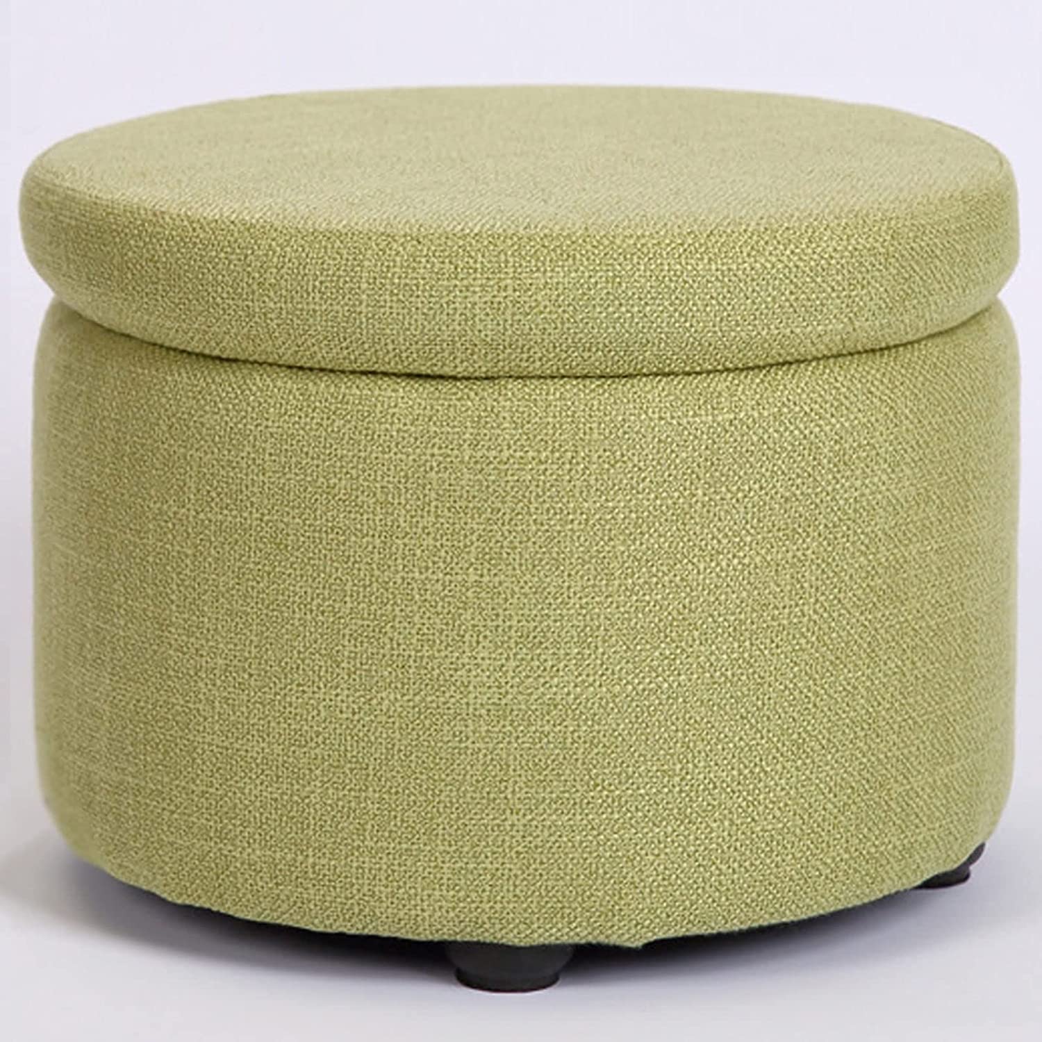 Repose-Pieds Ottomans Cercle Marron Petit Modèle Gain de Place
