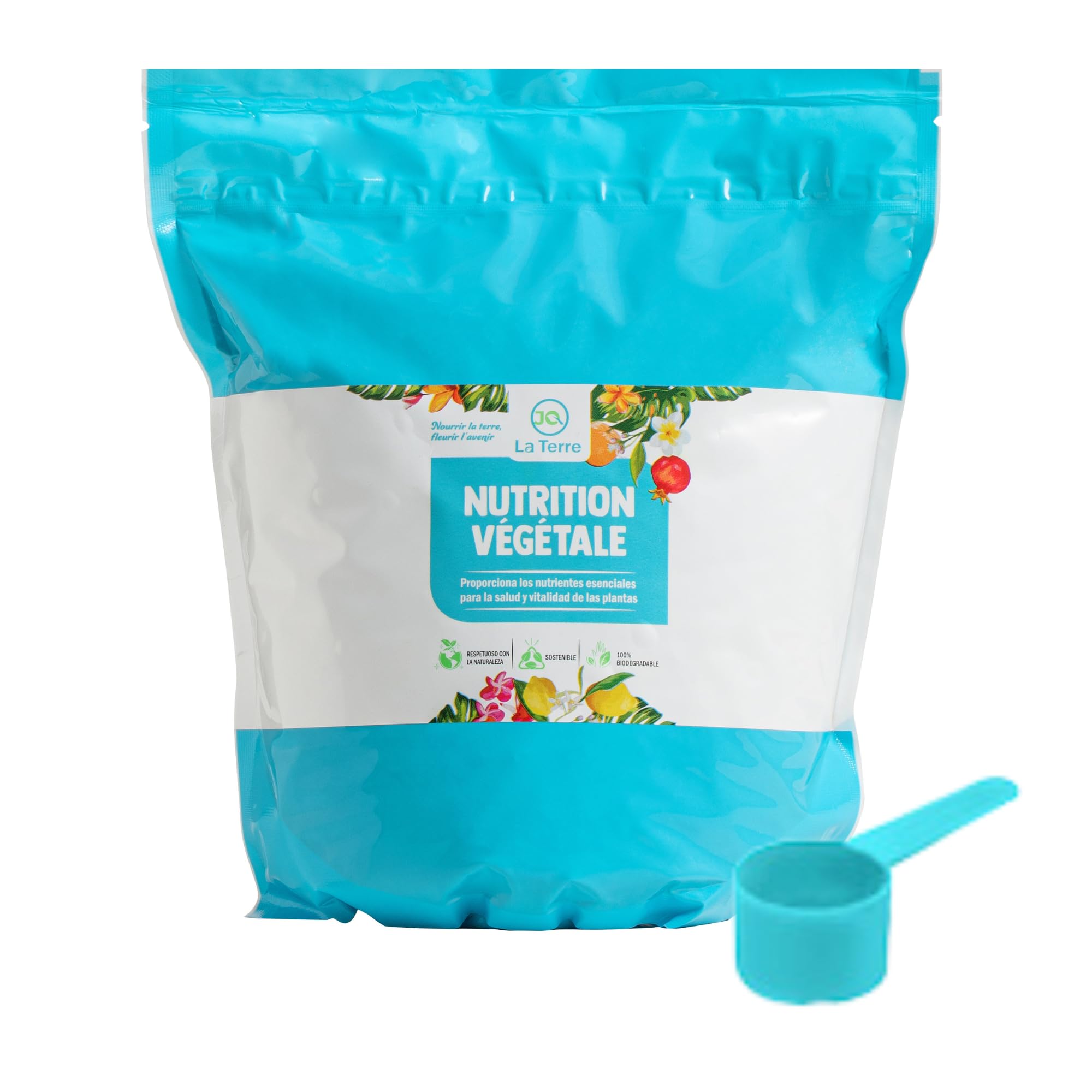 CHELATO DI FERRO 1 KG CON CHIUSURA ZIP E CUCCHIAIO DOSATORE rinverdente anticlorosi ferrica concime per piante correttore di ferro in polvere, 6% Fe-EDDHA, 4,8 (ORTHO-ORTHO)