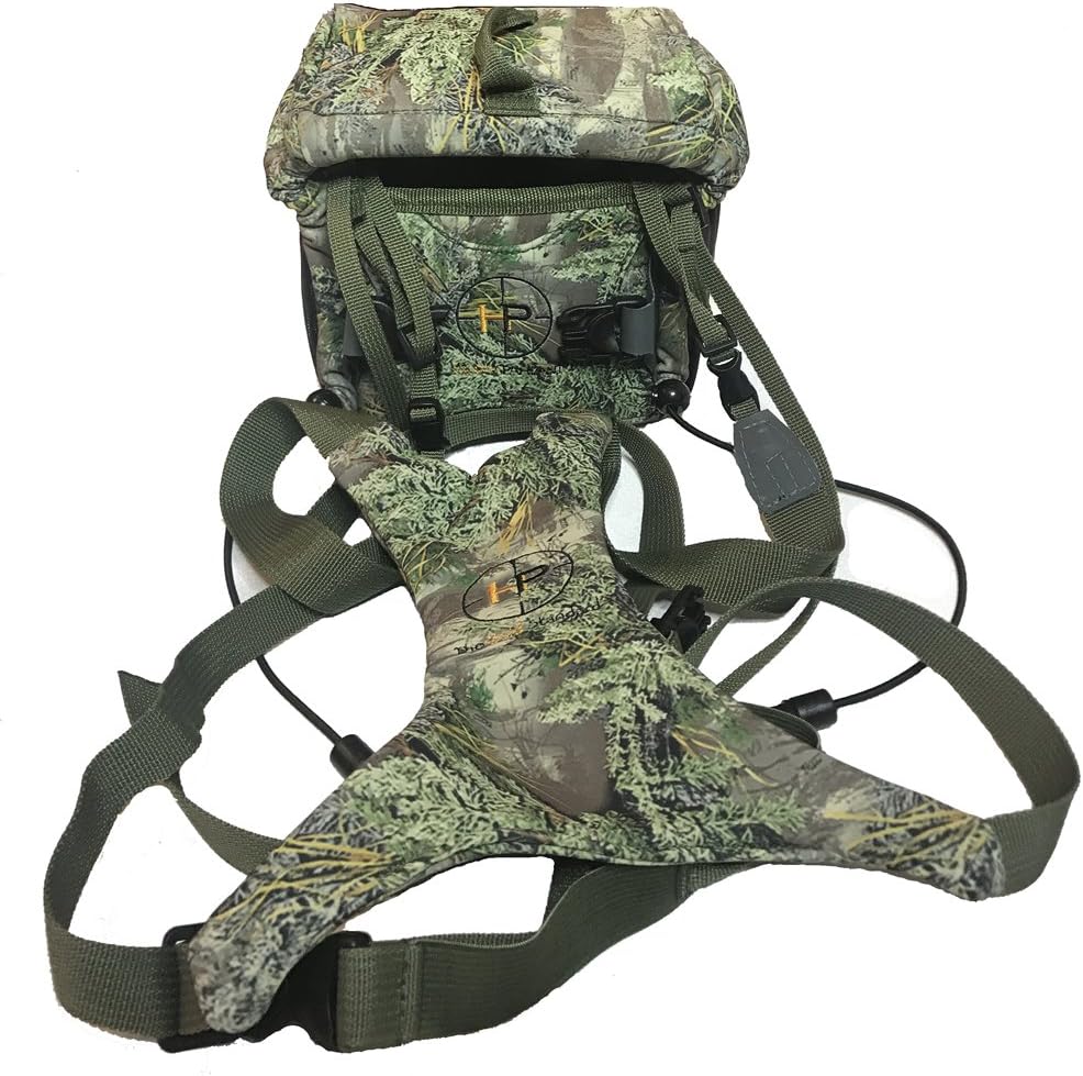 Henry Pahvant - Best Binocular Harness Case for Birding Or Hunting. Bounce Free Detachable System, Comfortable, Lightweight and Can Be Used with Vortex, Leupold, Nikon, Swarovski, Bushnell and More.