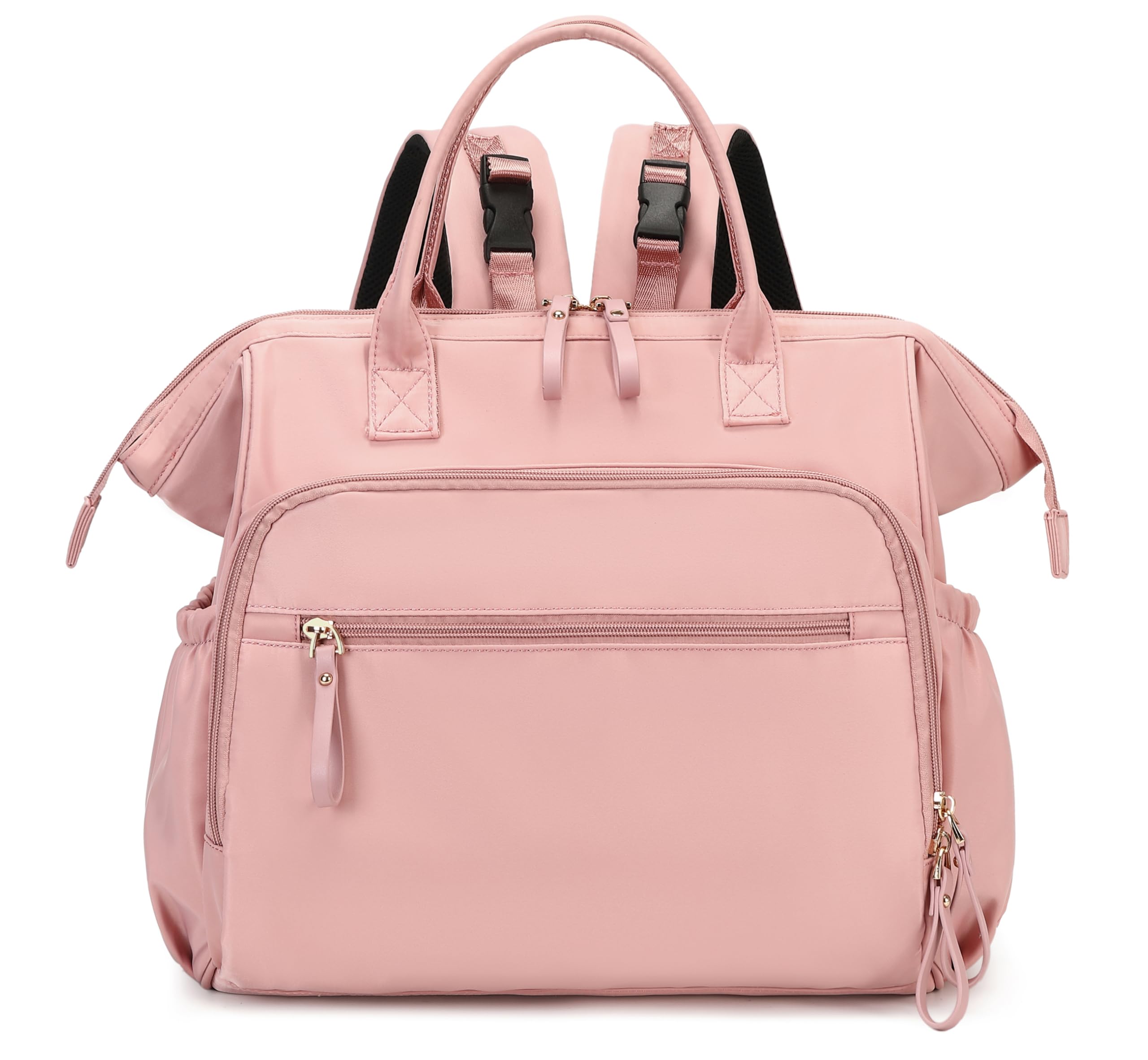 LORADI Large Diaper Bag Tote, 14 Pockets Stylish Baby Bag with Stroller Clips and 3 Insulated Pockets, Baby Shower Essentials