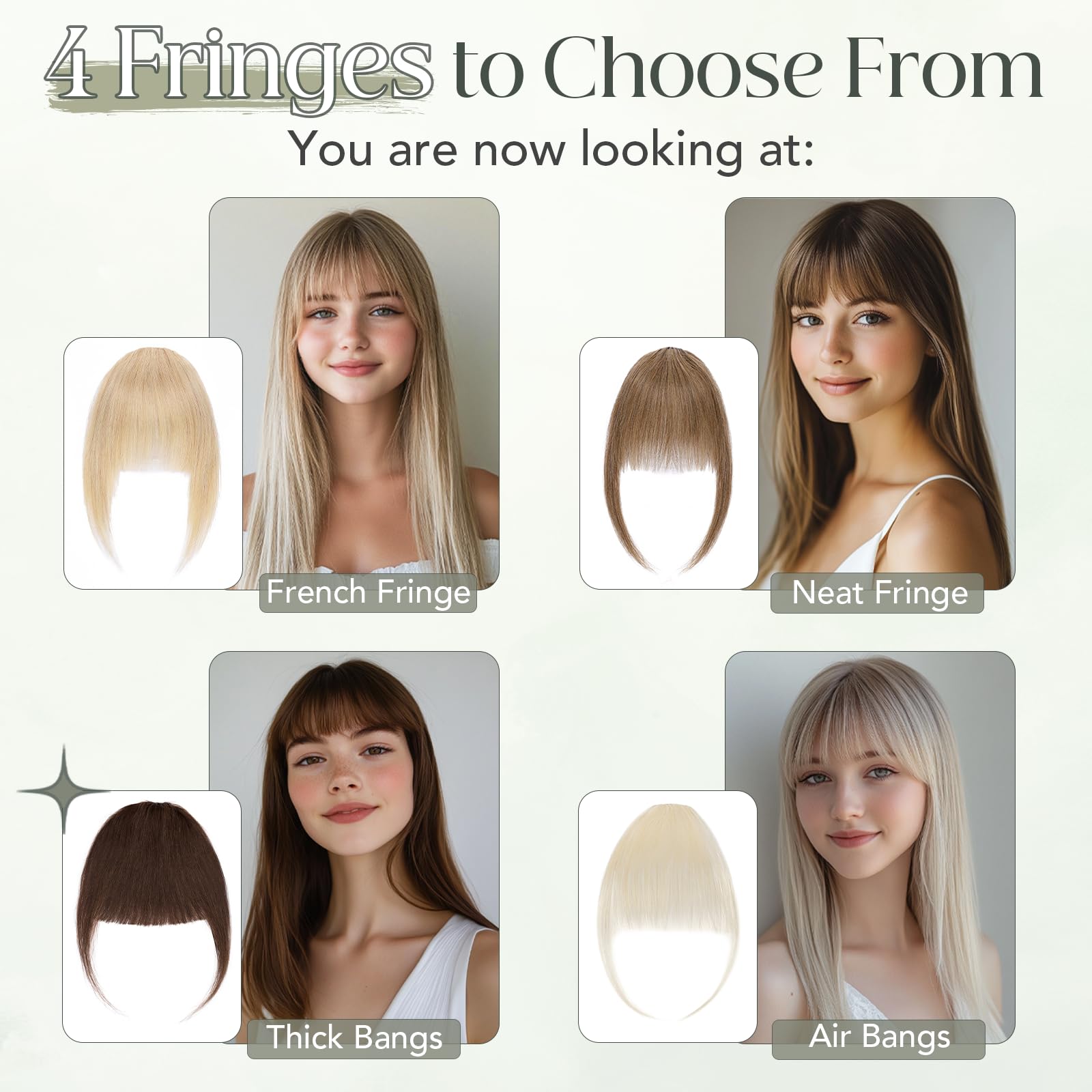 Clip in Fringe Human Hair Clip on Bangs Remy Hair Pieces for Women Short 25g Thing Bang #4 Medium Brown - Image 4