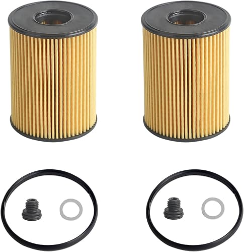 Miniatura 1 de 26350-2S000 Filtro de aceite para Hyundai Tucson Sonata Santa Kia Sorento K5 2.5L 2.5L Reemplazo de motor # 263502S000 (2 piezas)