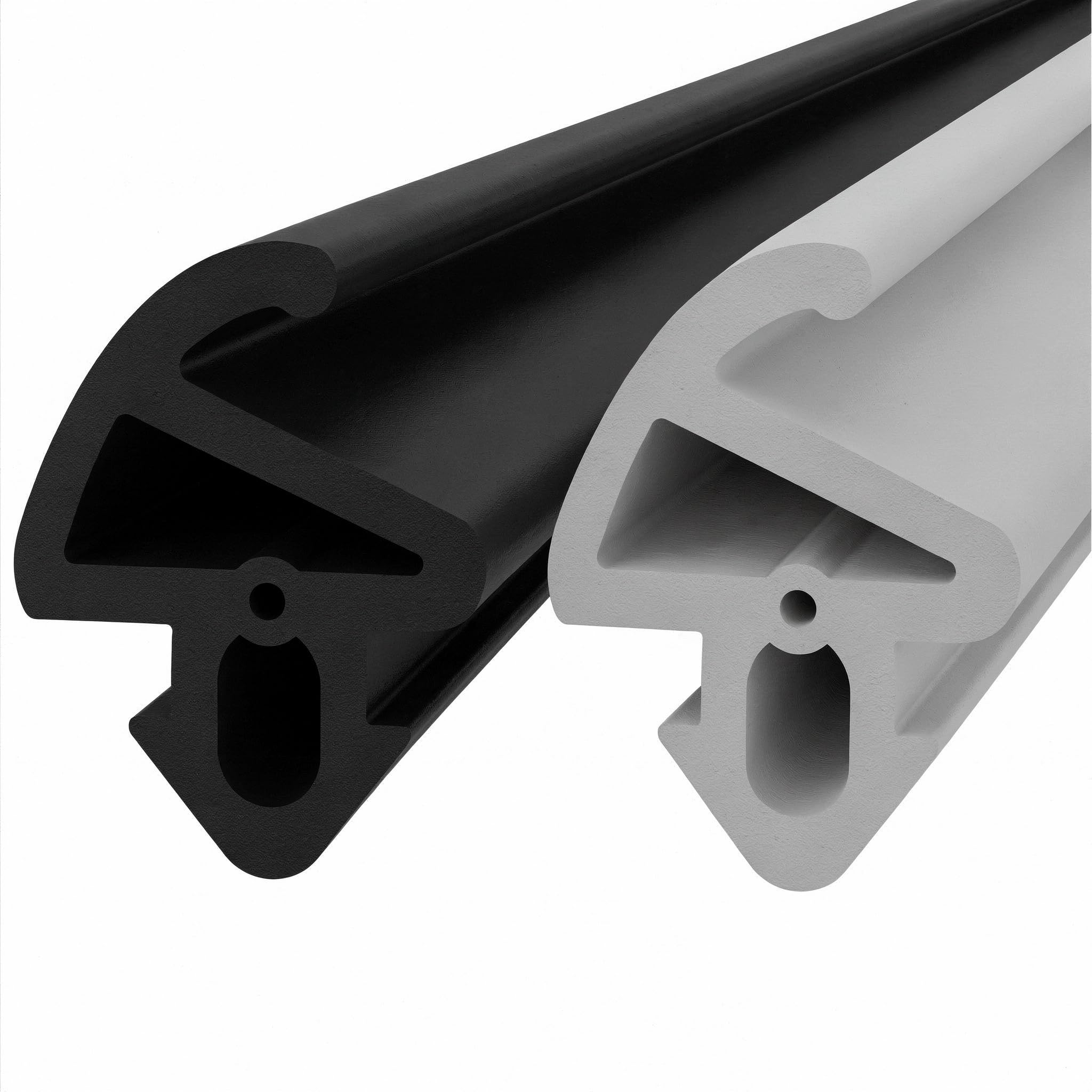 Anschlagdichtung Fenster schwarz, grau, Fensterdichtung Nut 5,1 mm, Dichtung mit Antidehnungsfaden, witterungsbeständig, langlebig (Schwarz, 10m)