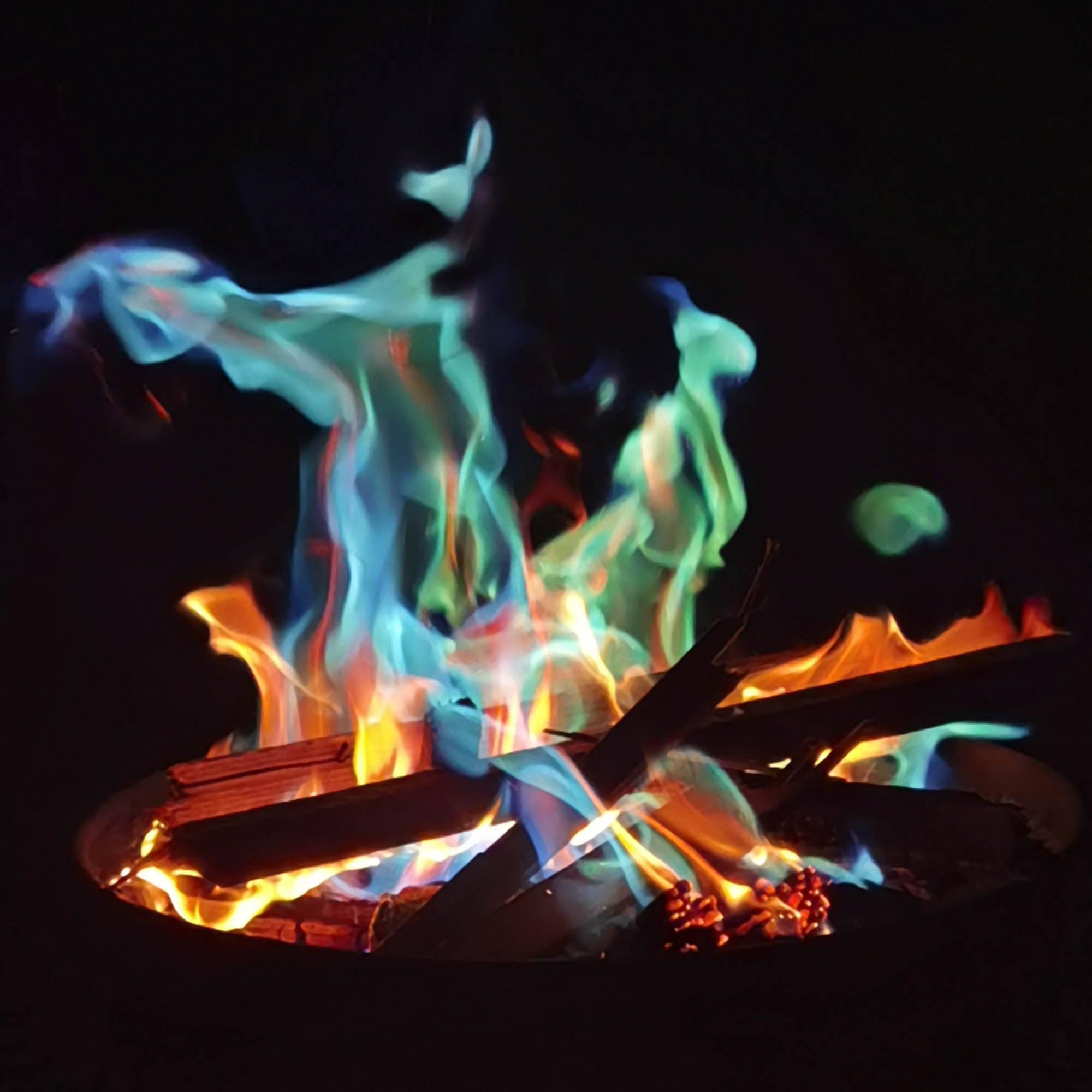 Phönix proszek 250 gramów proszku ogniskiego; kolorowy ogień do kominka, pieca, ogniska, paleniska, na imprezy na świeżym powietrzu; magiczny proszek, Magic Fire, Mystical Fire
