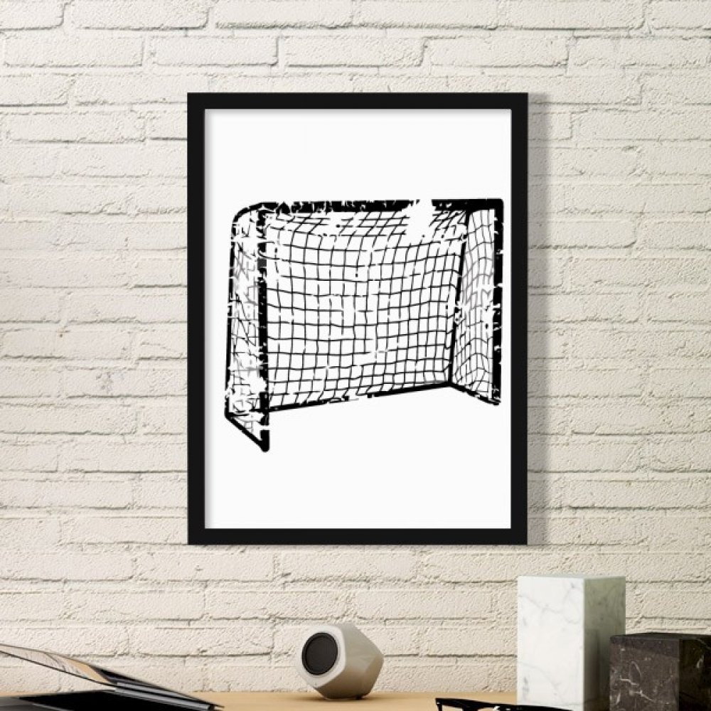 Cadre photo en bois noir football à offrir en cadeau pour fans de sport