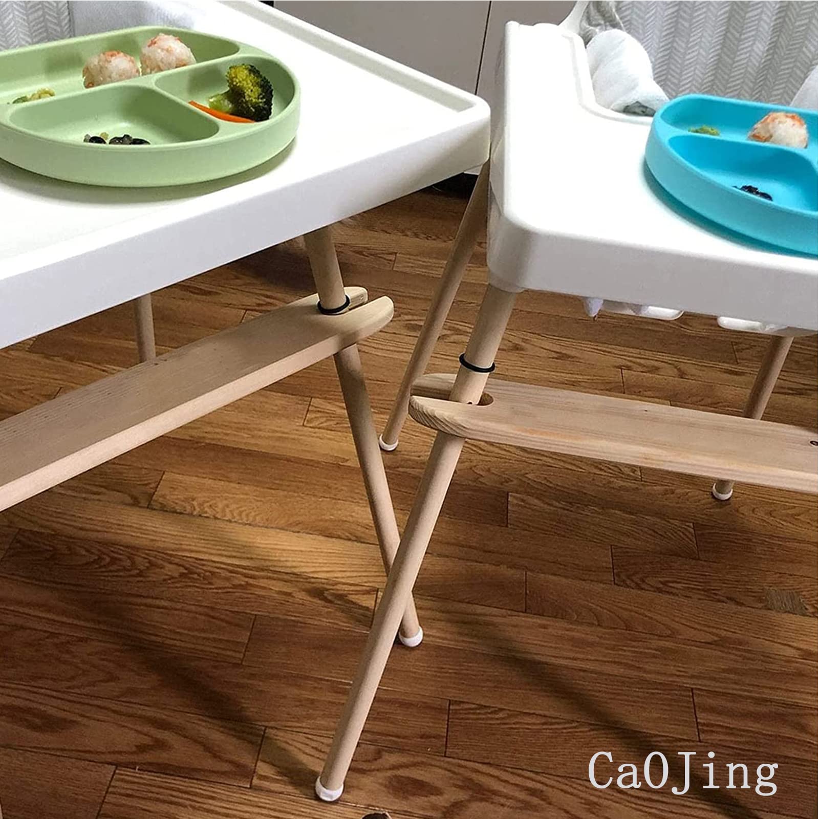 Poggiapiedi Per Seggiolone Ikea Antilope - Regolabile In Bamb&ugrave;, Antiscivolo, Per Bambini