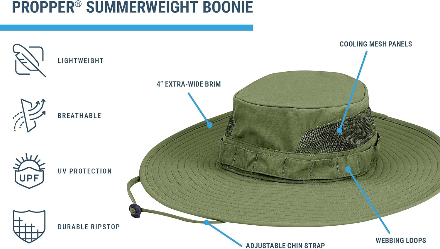 [Propper] 帽子 サマーウェイト 幅広つばブーニー