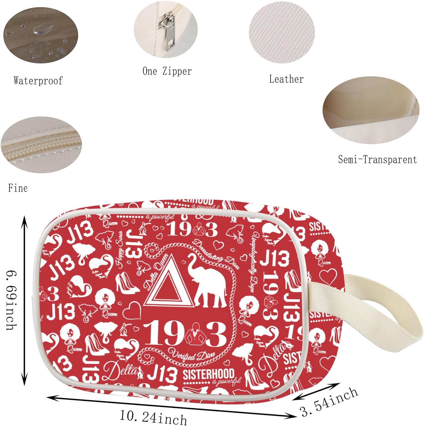 Lywjyb Birdgot Sisterhood Clear Makeup Bag DST Sister Sorority Merch DST Sorority Gift Greek Sister Gift (13 Bag) - Image 2