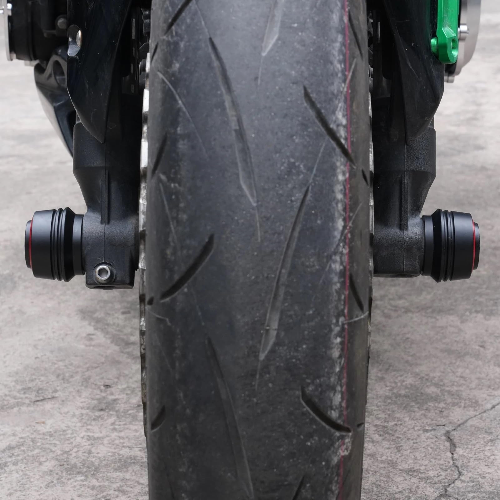 osłona widelca przedniego Pasuje do Kawasaki 1000 Z1000 Ninja1000 SX Versys oś przedniego koła motocykla osłona przed uderzeniem widelca Pad(Front-Red)