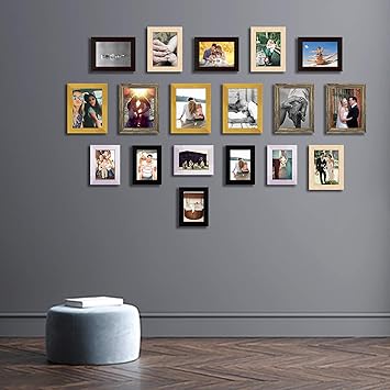 ArtzFolio Wall Photo Frame D365 Multicolor 4x6-6pc;5x7-6pc;6x8-6pc;Set of 18 PCS