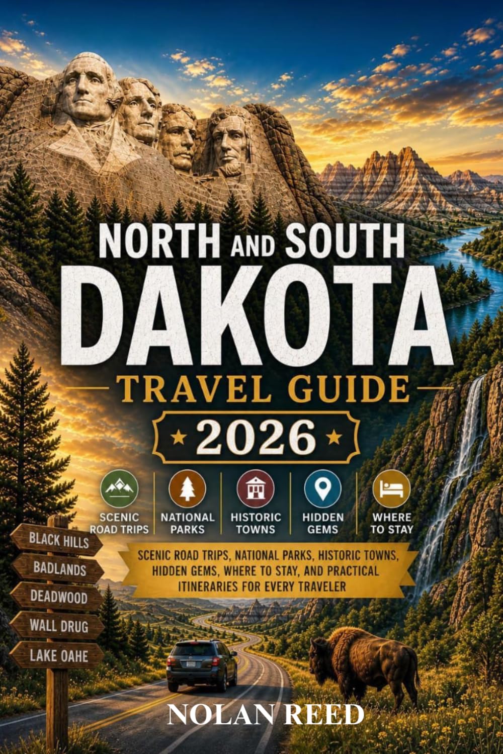 NORTH & SOUTH DAKOTA TRAVEL GUIDE: Scenic Road Trips, National Parks, Historic Towns, Hidden Gems, Where to Stay, and Practical Itineraries for Every Traveler