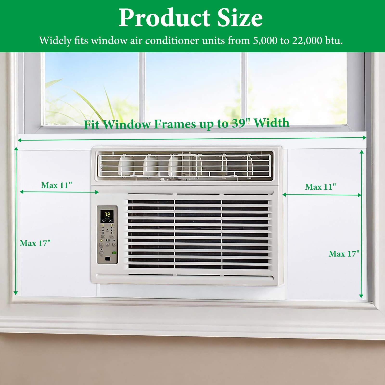 2 Piezas Panel De Espuma Aislante Lateral,Paneles De Espuma Aislante Para Aire Acondicionado De Ventana,Accesorios De Aislamiento Térmico Y Contra Corrientes De Aire Para Dormitorio,Sala de Estar
