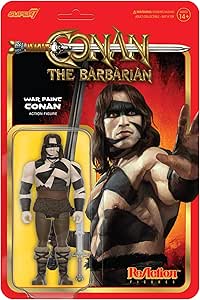 Super7 Conan The Barbarian War Paint - 3.75&#34; Conan Action Figure with Accessory Classic Movie Collectibles and Retro Toys