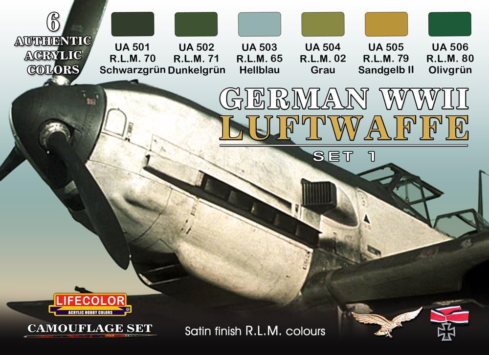 Camouflage Set LifeColor CS06 GERMAN WWII LUFTWAFFE SET1