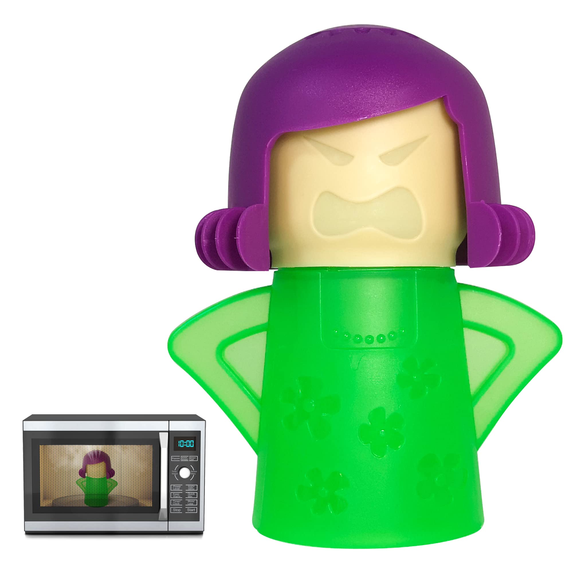 FUNKID Microwave Cleaner Oven Steam Cleaner and Disinfects With Vinegar and Water for Kitchens, Steamer Cleaning Equipment Easily Cleans the Crud in Minutes (Green)