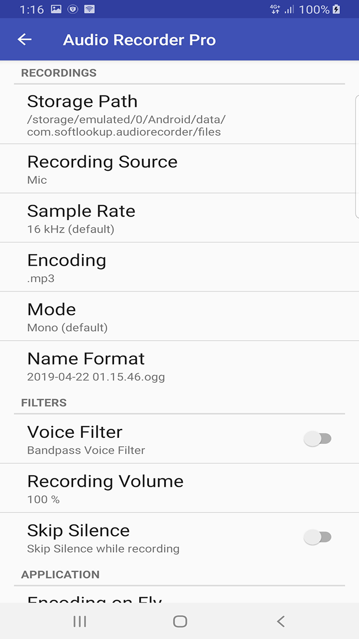 Audio Recorder Pro-Amazonアプリストアのアプリ