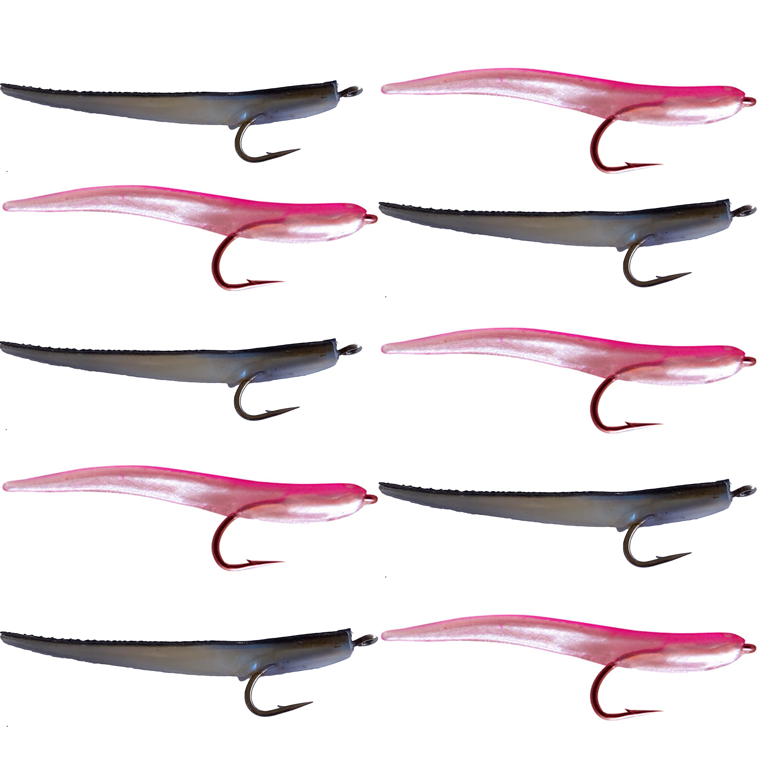 Esche Artificiali Anguilline - Gomma 12cm, Per Spinning E Traina, Confezione 6 Pezzi