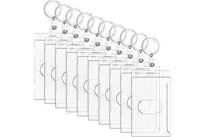 Marspark 10-Pack Durable Fuel Card Holder with Keyring