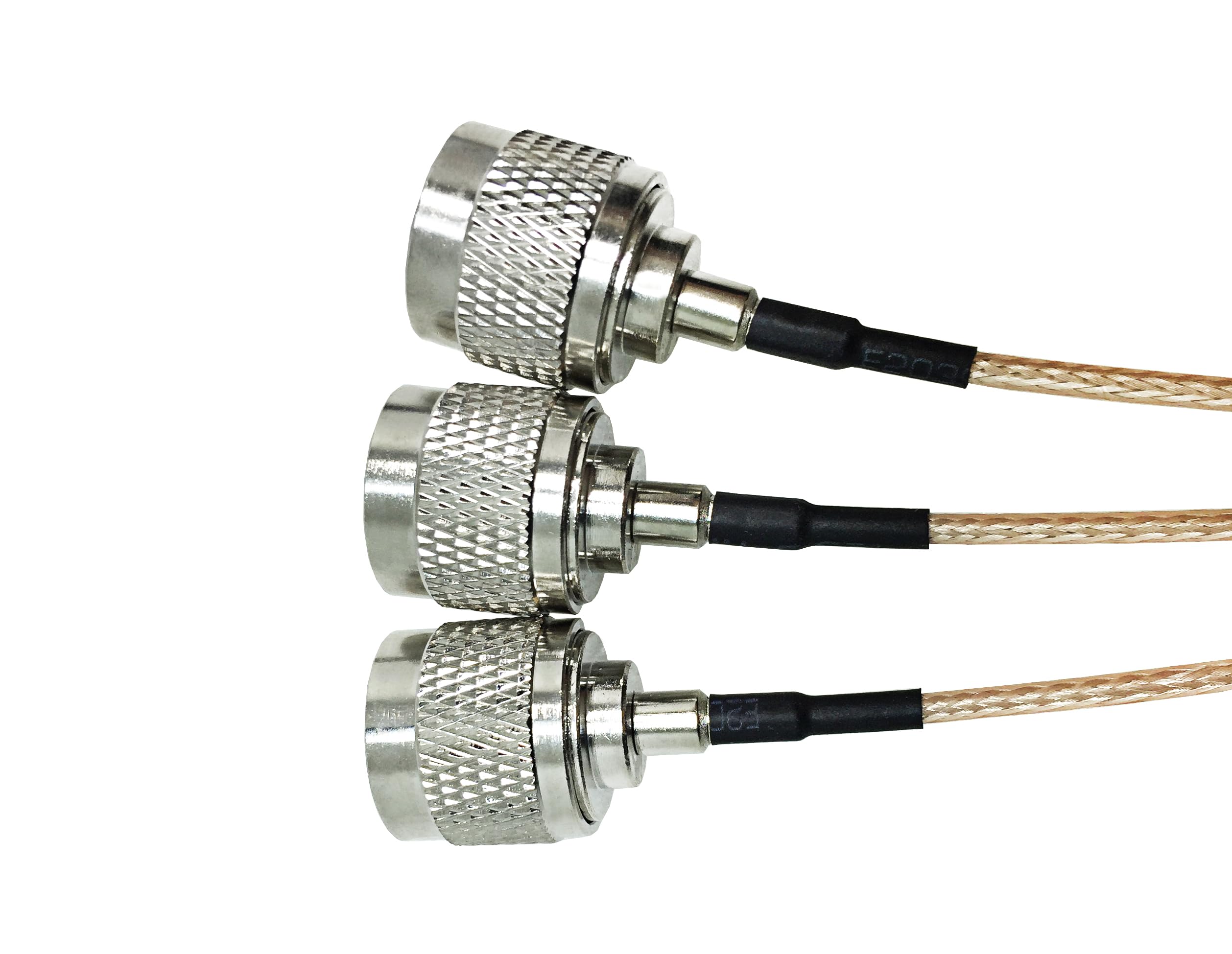 Câble d'extension d'antenne WiFi N mâle à N mâle, 3 pièces, for Coaxial RG316, Options 1 pied/2 pieds/4 pieds/6 pieds(6ft)