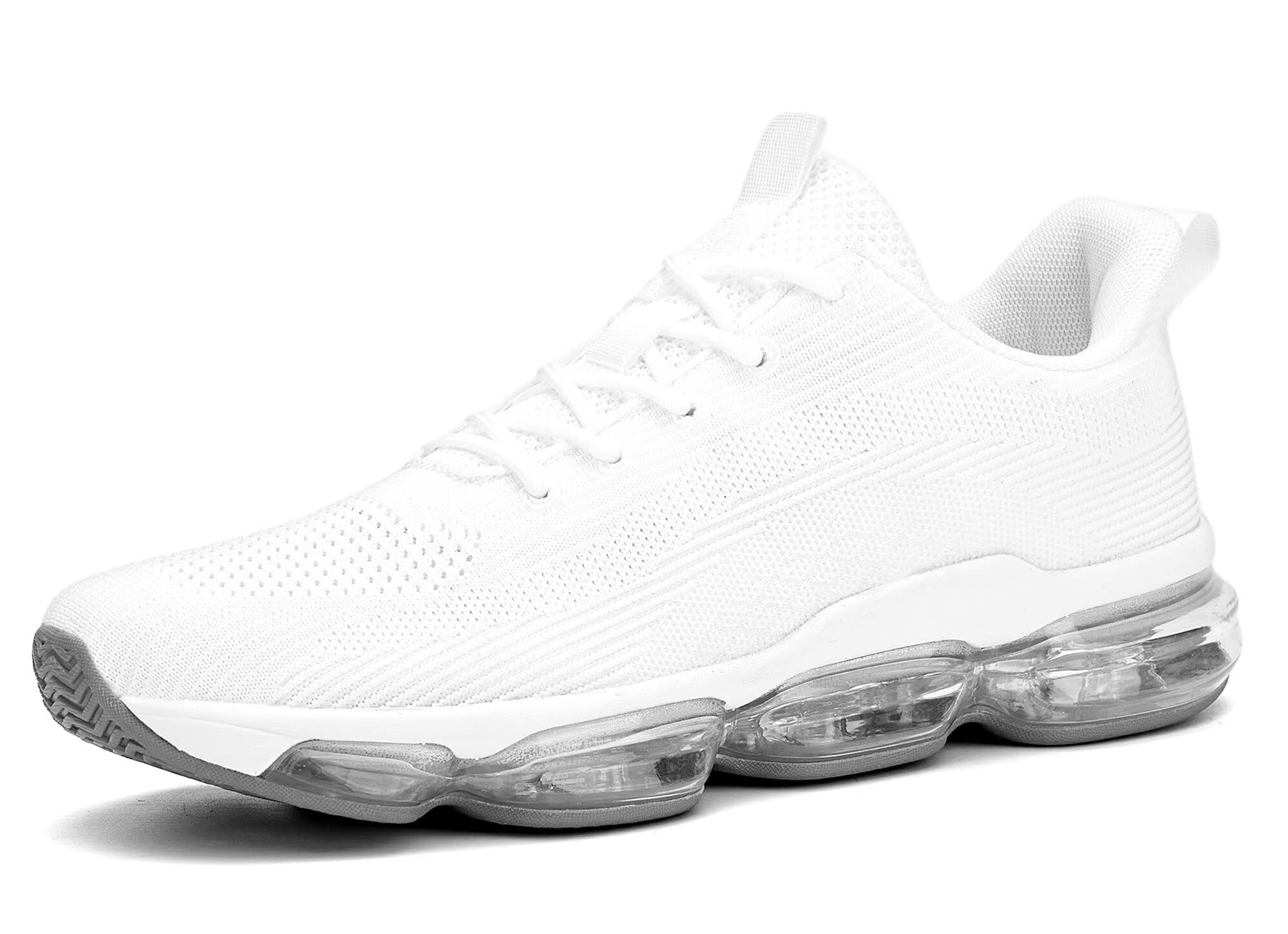 Mens Running Shoes Air Low Top Comfort Walking Lace Up Sneakers Breathable Fashion Tennis Sport Gym Fitness Cross Trainers