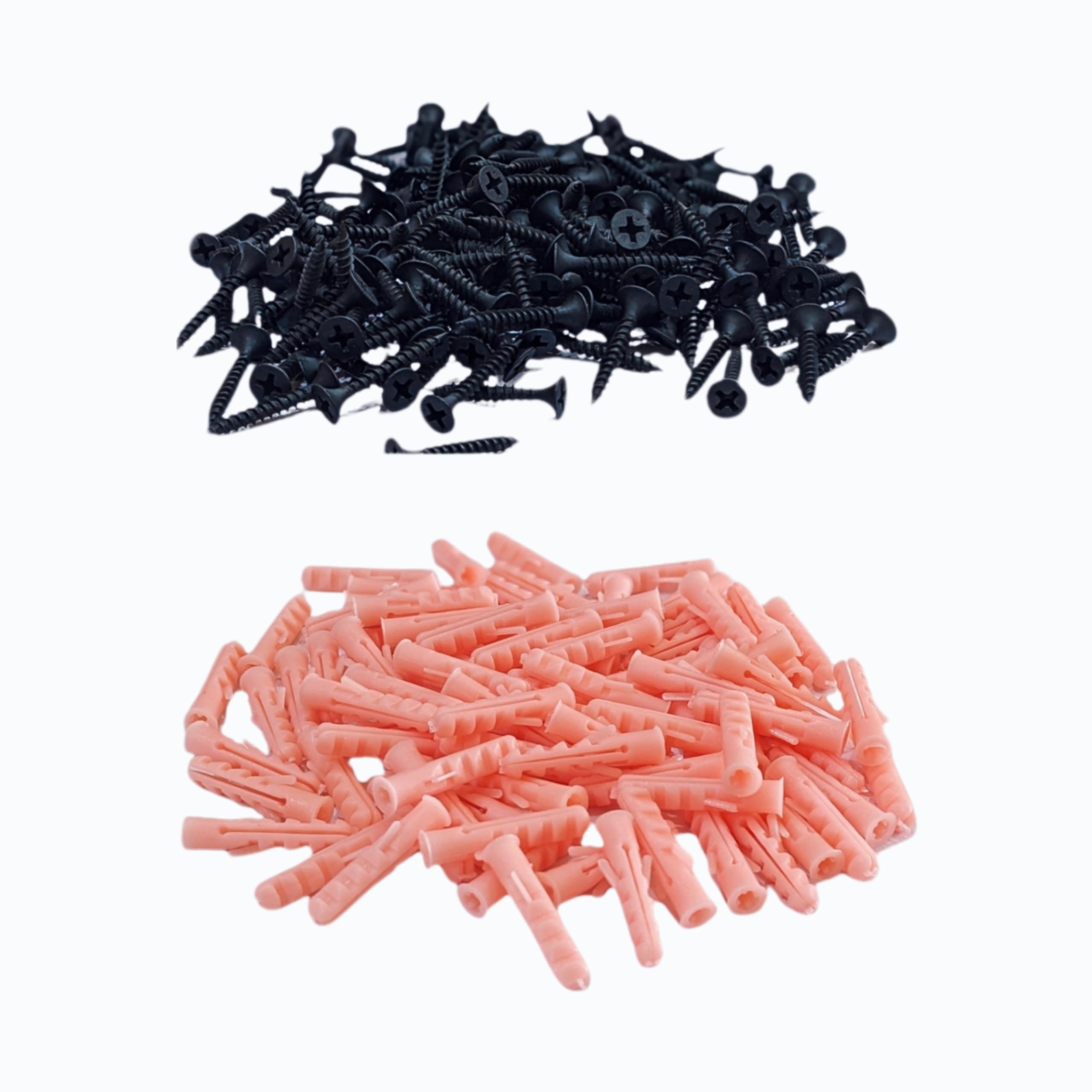 Dry Wall Screw for Fixing Wood, Plywood, Plasterboard,Size 25 mm / 1" inch, (100 Pieces) with 1 inch (32 Mm) Wall plugs 100 pieces (B0CVTX6PLL) Amazon Price History, Amazon Price Tracker